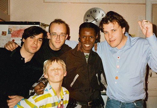 1989, Georges Condo, Keith Haring et Grace Jones pour les 10 ans de mon fils Guilhem