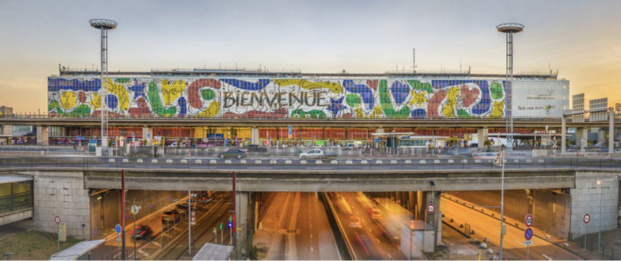 Fresque Orlove, 2015, façade d’Orly-Sud