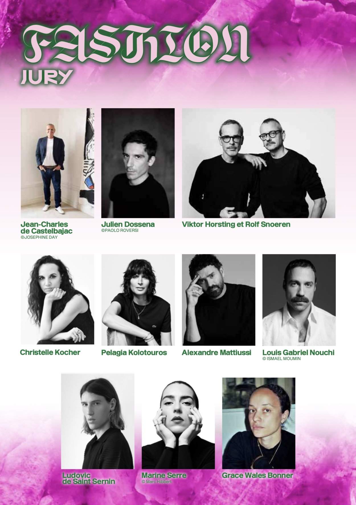 Jury du Festival de Mode à Hyères
