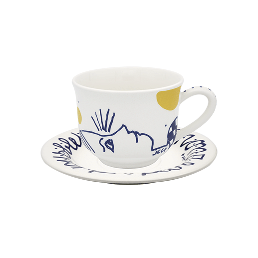 COFFRET DE 2 TASSES & SOUCOUPES À DÉJEUNER