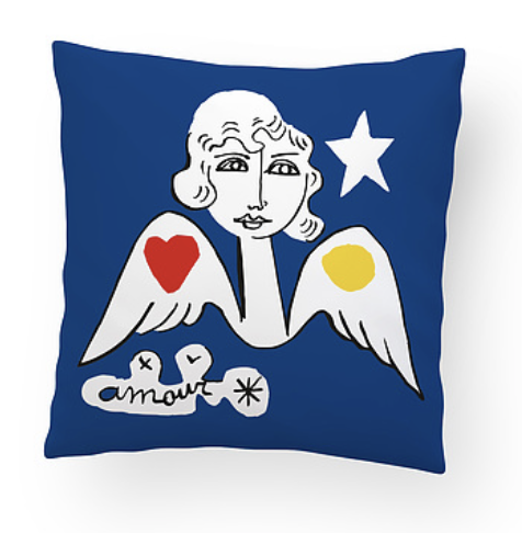 HOUSSE DE COUSSIN ANGE AMOUR
